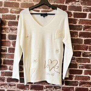 Frank Lyman Montreal "Love Yourself" Heart Sweater